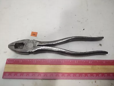 $17.99 • Buy Vintage Snap-on 57R 7  Lineman's Pliers Vacuum Grip 1947 Wire Cutting Electrical