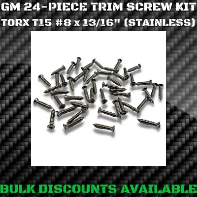 1954+ Buick Skylark Chrome Headlight Bezel Marker Light Grille Trim Screws GM • $14.96