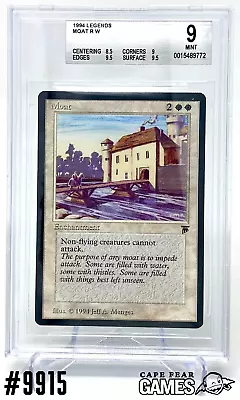 MTG Moat - BGS 9 - #9915 NM-Mint English Legends • $1500.74