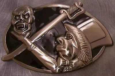 Pewter Belt Buckle Novelty Severed Head - Yorick?  NEW • $19.99