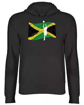 Netball Jamaica Flag Mens Womens Hooded Top Hoodie • £17.99