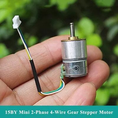 Mini 15mm Full Metal Gearbox Gear Stepper Motor 2-Phase 4-Wire Stepping Motor • $3.25