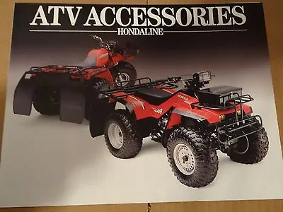 1986 Hondaline ATV Accessories Sales Brochure - Literature - Three Four Wheeler  • $9.99