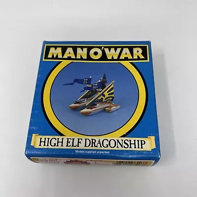Vtg 1993 Games Workshop Man O' War High Elf Dragonship Citadel Unpainted • $69.99