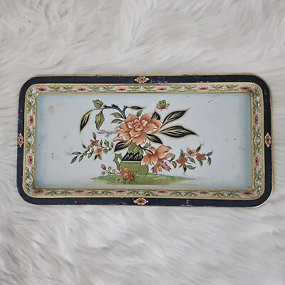 Vintage Metal Tray By Daher Decorated Ware Serving Tray Made In England  14 X 7 • $7.95