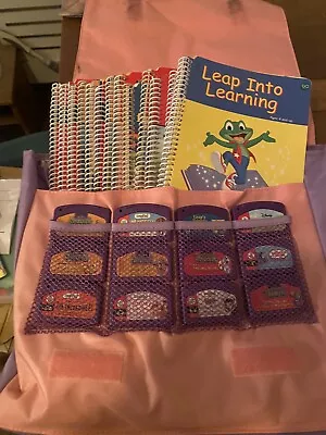 12 X Leap Frog LEAP PAD / START  Learning Activity Books + Cartridges -pink Case • £6
