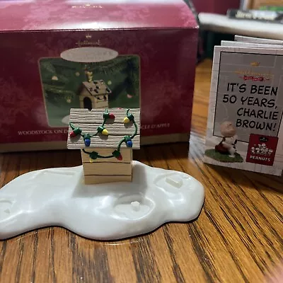 Hallmark Woodstock On Doghouse Display Piece 2000 In Box A Snoopy Christmas Vtg • $2.99