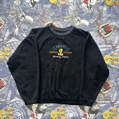 Tweety Bird Vintage Crewneck Sweatshirt Looney Tunes Warner Bros Medium/Small • $30