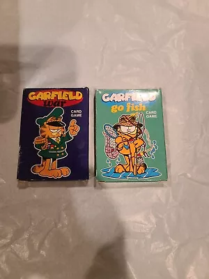 Vtg  1978 Garfield War Card Game By UFS Inc. 36 Cards Both + Go Fish Game Excell • $13