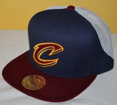 NEW NWT Mitchell & Ness Cleveland Cavaliers Adjustable Snapback Mesh Hat Cap *G8 • $20.01