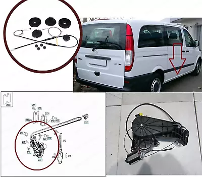 For Mercedes METRIS-Vito-Viano W639 Guide Rail Electric Sliding Door Repair Set  • $109.99