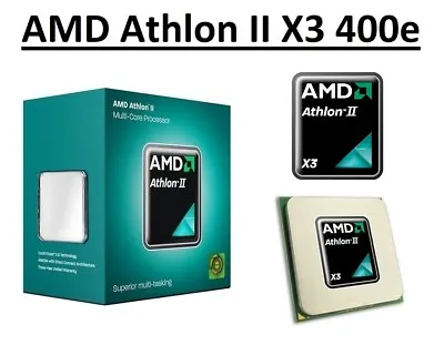 £23.98 • Buy AMD Athlon II X3 400e Triple Core Processor 2.2 GHz,Socket AM2+/AM3, 45W CPU 