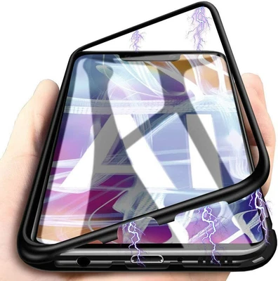 $13.96 • Buy For ONEPLUS 5T MAGNETIC CASE METAL BUMPER BACK TEMPERED GLASS SHOCKPROOF COVER