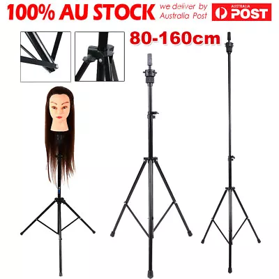 Adjust Tripod Stand Hairdressing Training Mannequin Manikin Head Holder + Bag AU • $22.89