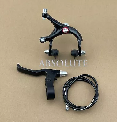 Black 700c Fixie Front Brake Lever Cable Caliper Fixed Gear Bike Track Roadbike. • $18.85