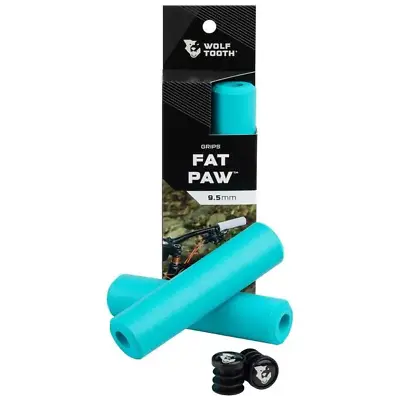 Wolf Tooth Fat Paw Grips Teal — AUS STOCK — Handlebar Grip MTB • $58.99