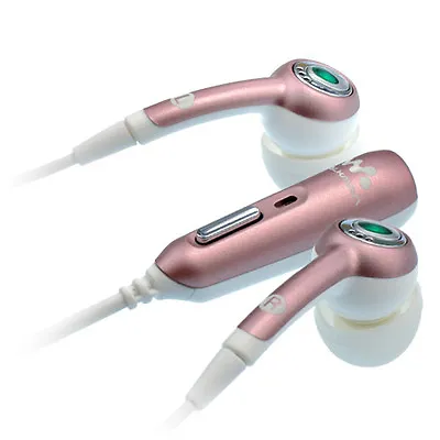 Original Sony Ericsson HPM-70 White/Pink Stereo Earbuds Bud For W518a W580i W600 • $9.68