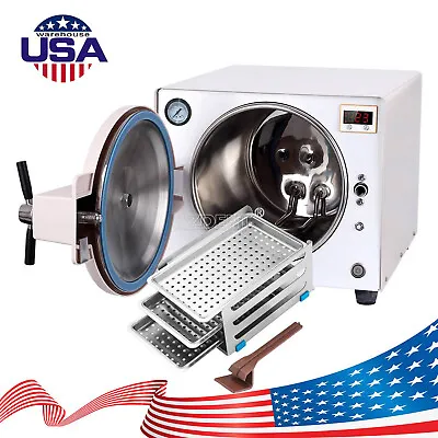 18L /14LDental Autoclave Steam Sterilizer Medical Sterilization Lab Equipment • $469.20