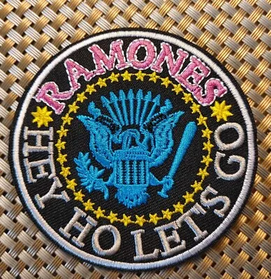 Ramones (band) Hey Ho Let's Go Embroidered Patch Iron-On Sew-On US Ship Punk • $4.25