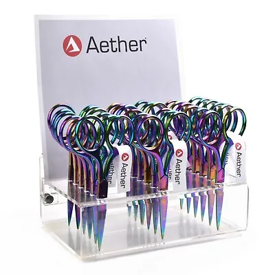 £7.64 • Buy Aether Bronze Gold / Multi-Colour Embroidery Sewing Scissors 9.5cm - Sharp Point