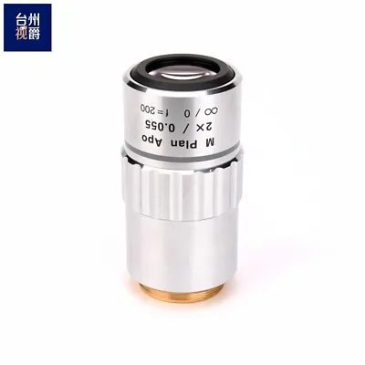 Mitutoyo M Plan Apo 2x 0.055 Microscope Objective Lens 378-801-12 • $466.50