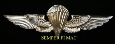 Jump Wings Us Marines Anglico Recon Pin Up Parachute Special Ops Marine Navy Wow • $13.99