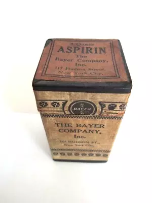 Antique Vintage C.1913 Very Rare Powder In A Box Bayer Aspirin - Museum Quality • $274.97