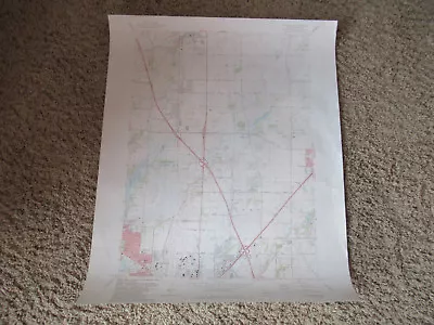 DeForest Wisconsin Madison Traux Field 1983 Original Vintage USGS Topo Map • $20.27