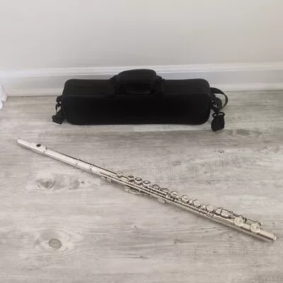 Yamaha Student Flute 225 Sii Nickel Silver Plated W/ Travel Case TESTED VGC • $179.99