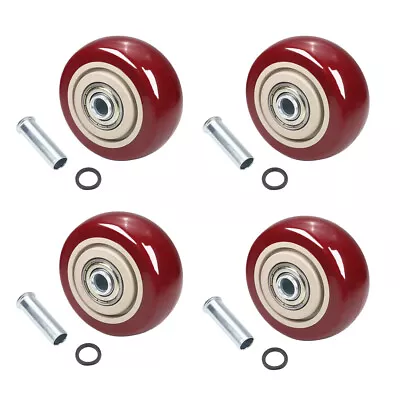 PU Load Bearing Wheel Casters 2.5-5inch Dia Heavy Duty • $12.99