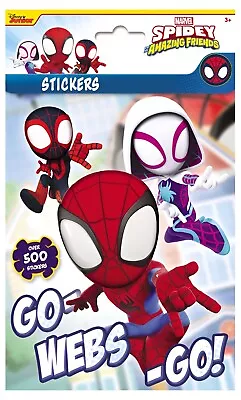 Over 500 Marvel Spidey Spiderman Kids Sticker Book Stickers Fun Activity Gift • £2.99