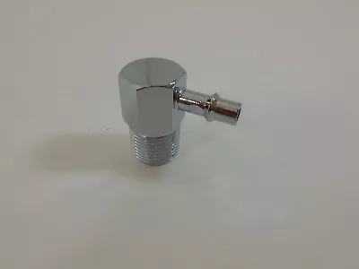 $11.99 • Buy GM Intake Manifold Vacuum  Fitting 3/8  NPT 1/4  Barb Chrome Aluminum