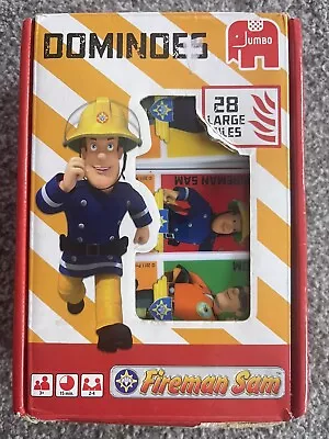 Fireman Sam Dominoes 28 Pieces  Jumbo Chunky Plastic Travel Game CBeebies • £8