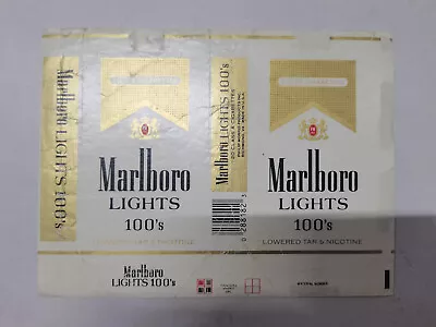 Opened Empty Cigarette Soft Pack--100 Mm-USA-Marlboro • $1.20