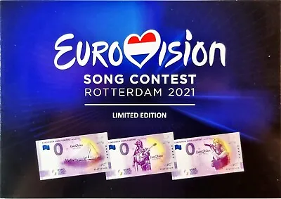 0 Euro PEAY 2021-1 /3 EUROVISION SONG CONTEST ROTTERDAM SET IN FOLDER #1155 • £32.36