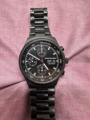 Vtg Mario Andretti ORFINA Porsche Design  Chronograph 7750 Automatic Steel Watch • $4750