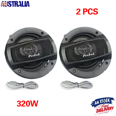 5-inch 5  320w Max Car Audio 3-way Coaxial Speakers Stereo Super Bass Subwoofer • $39.99