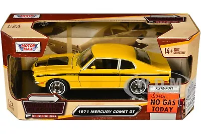 1971 Mercury Comet Gt Yellow  Forgotten Classics  1/24 Diecast By Motormax 79047 • $22.99