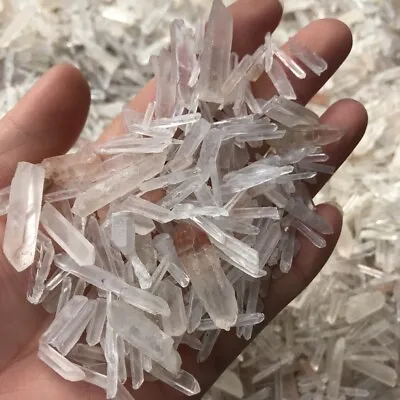 Lot Natural Clear Quartz Crystal Points 1/2Lb Terminated Wand Healing • $9.97