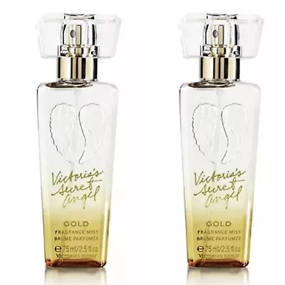 Victoria’s Secret Angel Gold Fragrance Mist Spray 2.5 Oz X 2 Bottles Travel Size • $24.49