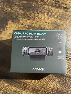 (UNOPENED) Logitech C920S 1080p  HD Pro Webcam • £45