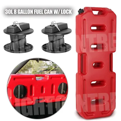 30L 8 Gallon Fuel Can Gas Petrol Container Pack W/Locks For Jeep ATV UTV Polaris • $152.99