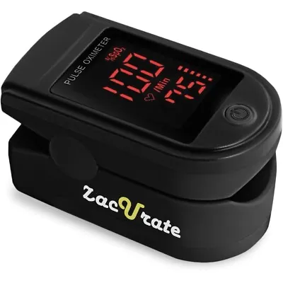 Zacurate Pro Series 500dL Fingertip Pulse Oximeter - Black • $18.49