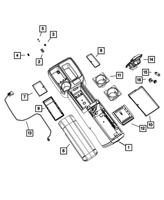 Genuine Mopar Storage Tray Mat 68036139AA • $26.28