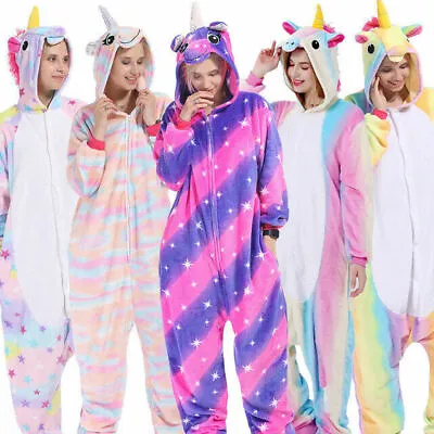 Adult Unicorn Tenma Pajamas Kigurumi Animal Sleepwear Cosplay Costume Unisex • £19.19