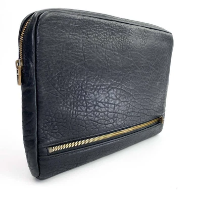 $200 • Buy Alexander Wang Black Leather Clutch Bag / IPad Case