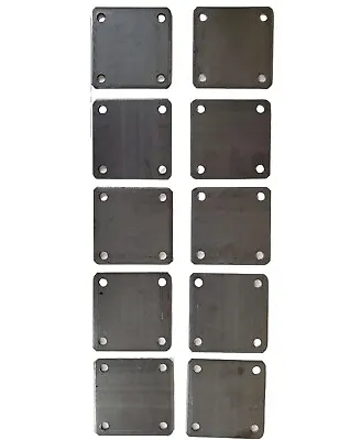 Hot Rolled Steel Base Plate - 4 Holes 4  X 4  - 5/32  TH - 10 In Pack • $24.75