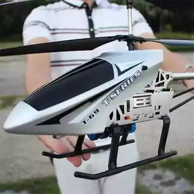 3.5ch 80cm Large Helicopter Remote Control Drone Anti-Fall RC Aircraft Toy Gift • £45.98