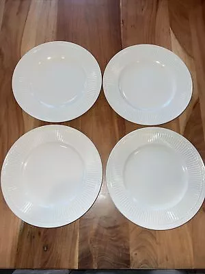 Set Of 4 Mikasa ITALIAN COUNTRYSIDE 11.25  Dinner Plates Cream DD900 • $36
