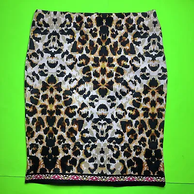 New ECI New York Women’s Multicolor Pencil Skirt Size X-Large Leopard • $25.99